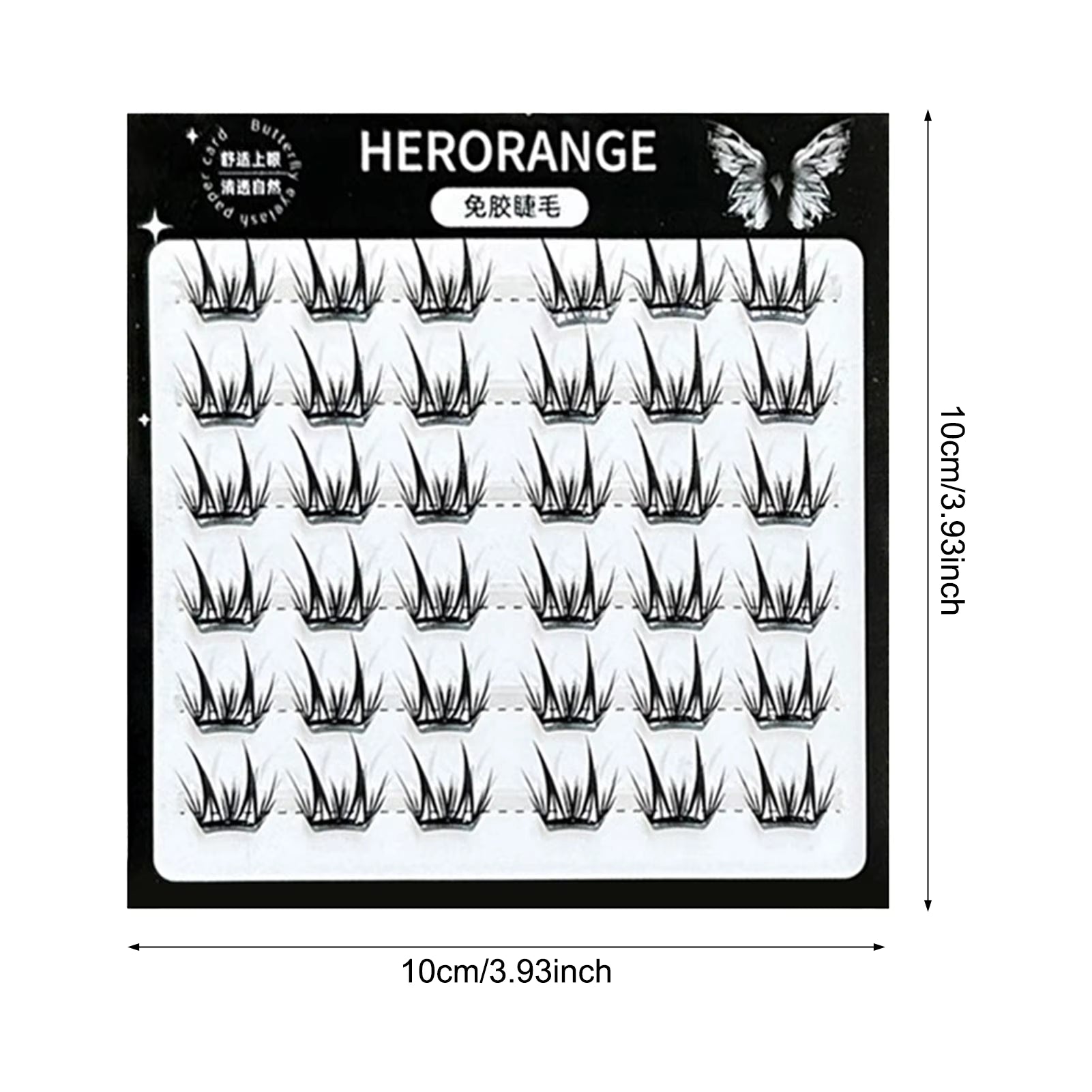 Self Adhesive Individual Eyelashes No Glue Needed Fluffy Cluster Eyelash Korean Fashion Manga Lash Extension for Daily Makeup
