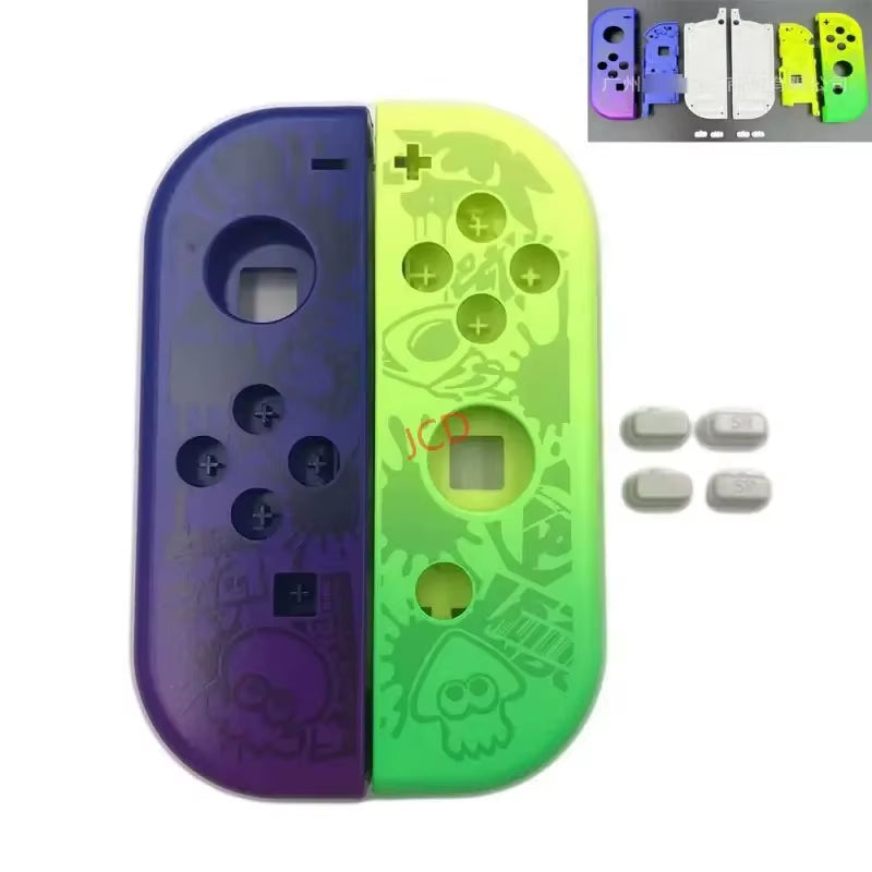 Cartoon Pattern Front Back with Middle Frame Shell Housing Case Plastic Cover for Nintend Switch NS Nxjoy-Con Joycon Controller