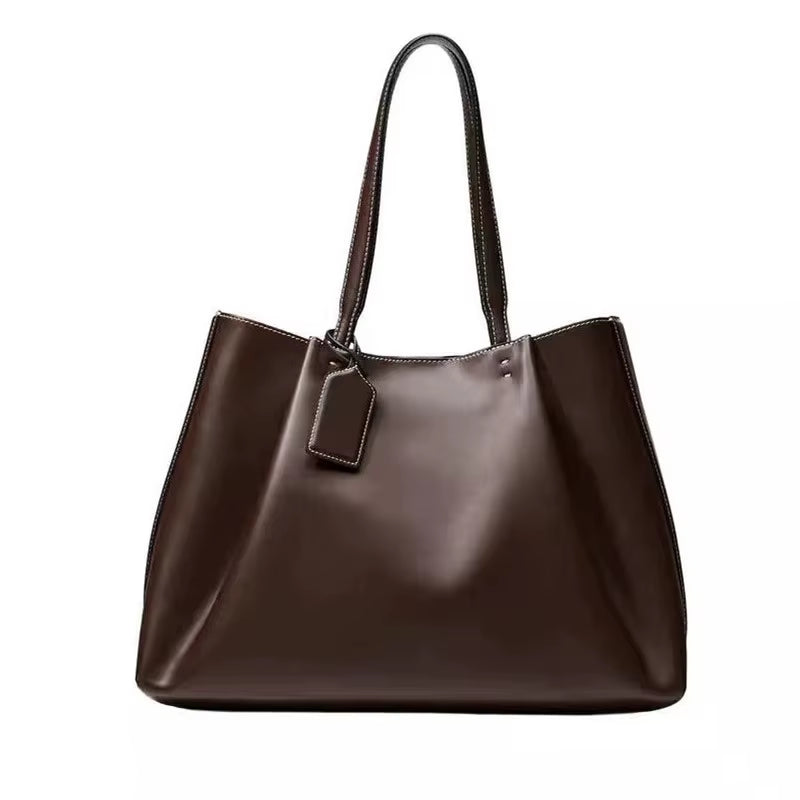 Fashion Ruched Women Big Handbags Designer PU Leather Shoulder Bag High Quality Crossbody Bags Women Bucket Bag Female Clutch