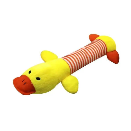 Best Pet Supplies Dog Toy Cute No Stuffing Duck with Soft Squeaker Fun for Indoor Puppies Senior Pups Plush No Mess Chew Play