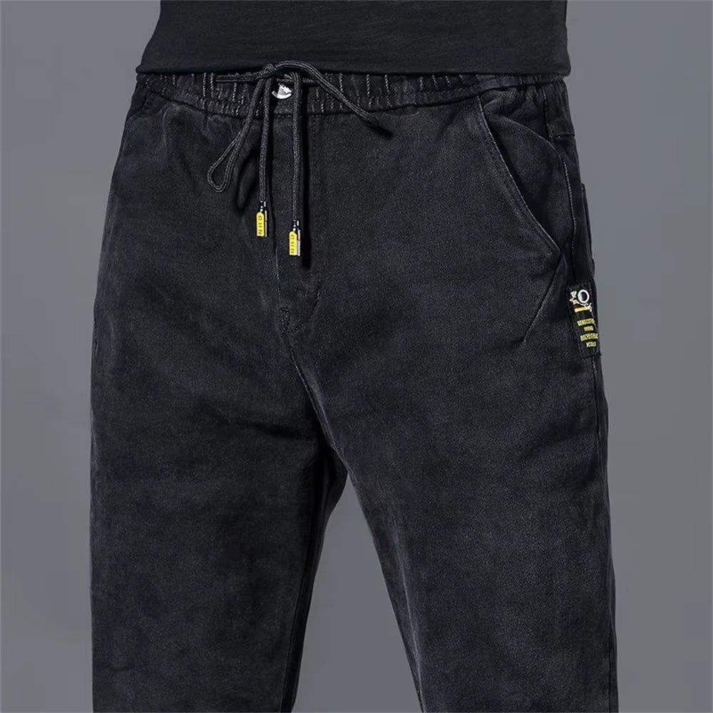 New Man Pants Hip Hop Harem Jeans Men Trousers Loose Joggers Denim Casual Sweatpants Korea Trousers Streetwear Men Clothing