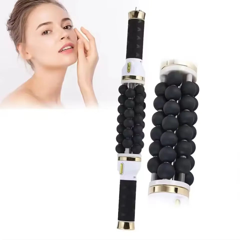 Cellulite Reduction Bead Roller Massage Lymphatic Drainage Rolling Beads Cylinder Therapy Body Contouring Fat Removal Machine