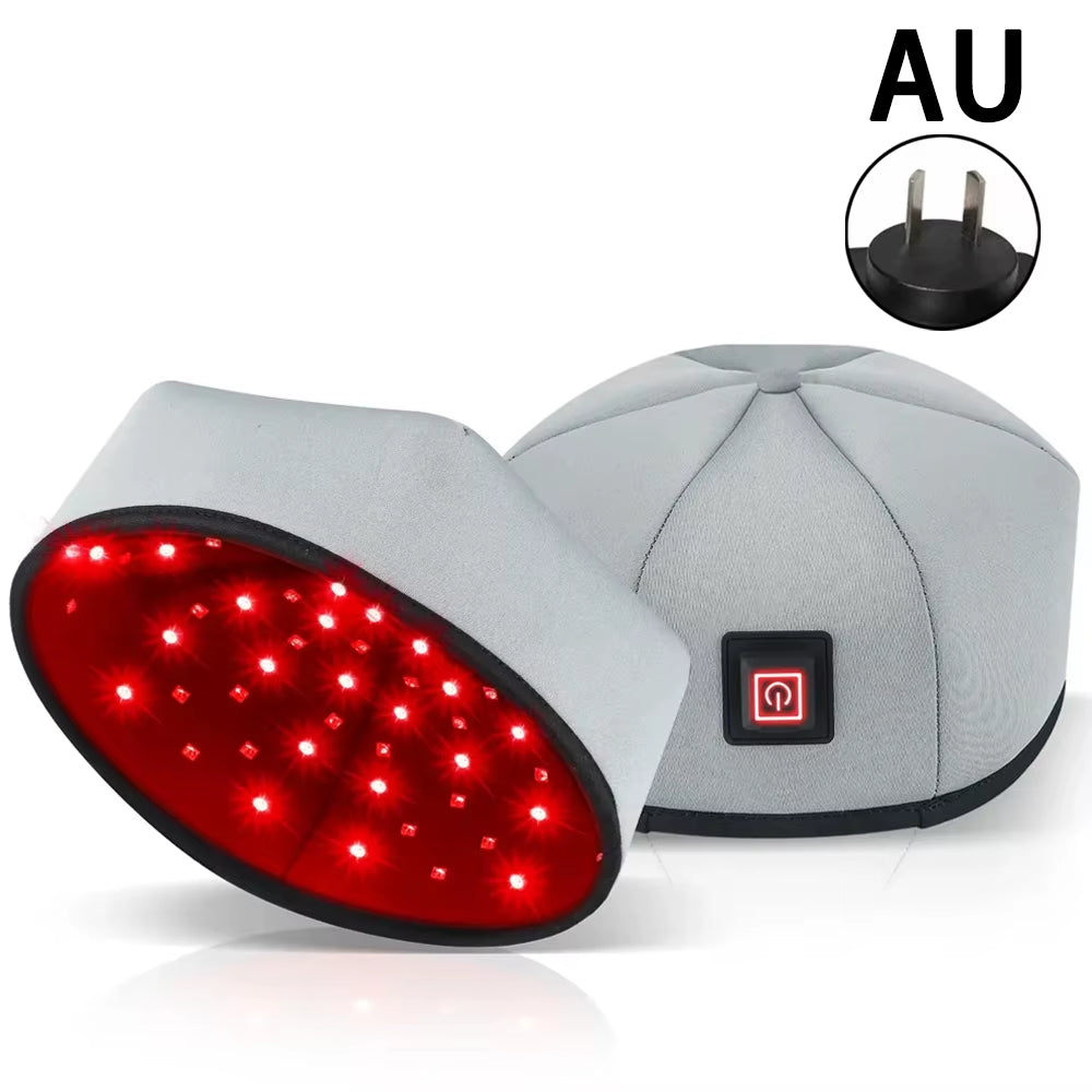 New Infrared Leds 660Nm&850Nm Red Light Therapy Hair Growth Cap for Hair Regrowth anti Hair Loss Relax Scalp Anti-Inflammatory