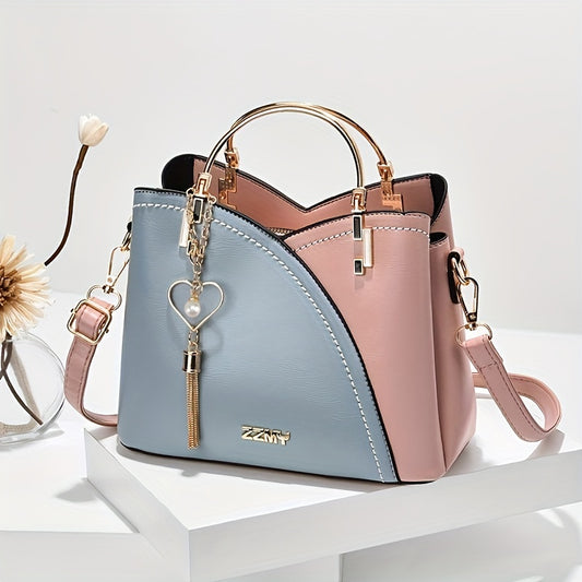 2025 New Fashion Color Block Small Size Women's Shoulder Bag Crossbody Handbag Beauty Fashion