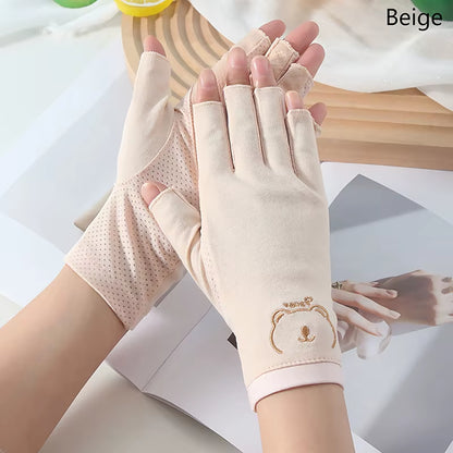 1 Pair anti UV Nail Gloves UV Gel Shield Glove Fingerless Manicure Nail Art Tools LED Lamp Nails Dryer Radiation Hand