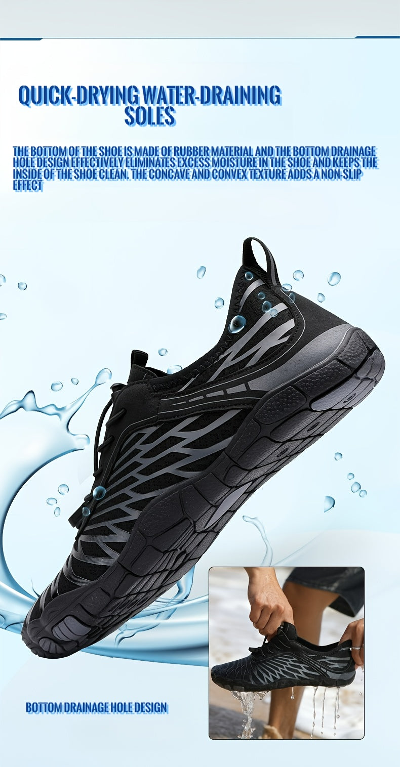 Men's Quick-Dry Barefoot Shoes, Lightweight Non-slip Sport Shoes, Perfect For Hiking, Fitness, And Swimming
