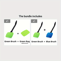 [Green Brush & Green Rag]+[Green Brush & Blue Brush]