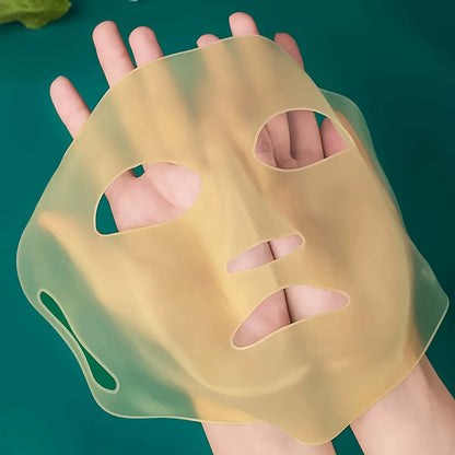 1PC 3D Silicone Facial Mask for Moisturizing-Reusable, Anti-Water Evaporation,Skin Care Tools for Women