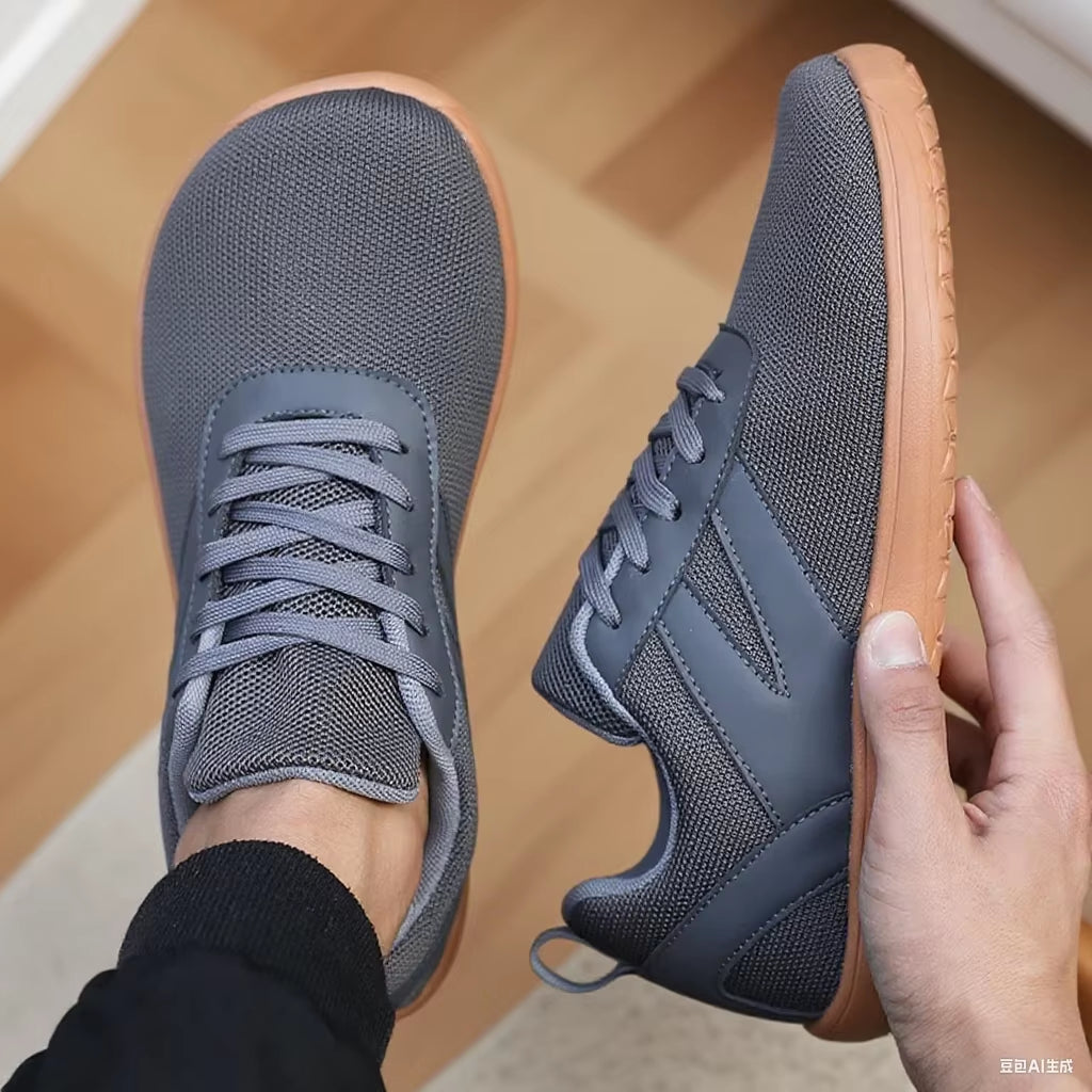 Mesh Barefoot Shoes Men'S Wide Toe Minimalist Sneakers Lightweight Breathable Casual Shoes Designer Running Shoe Casual Sneakers
