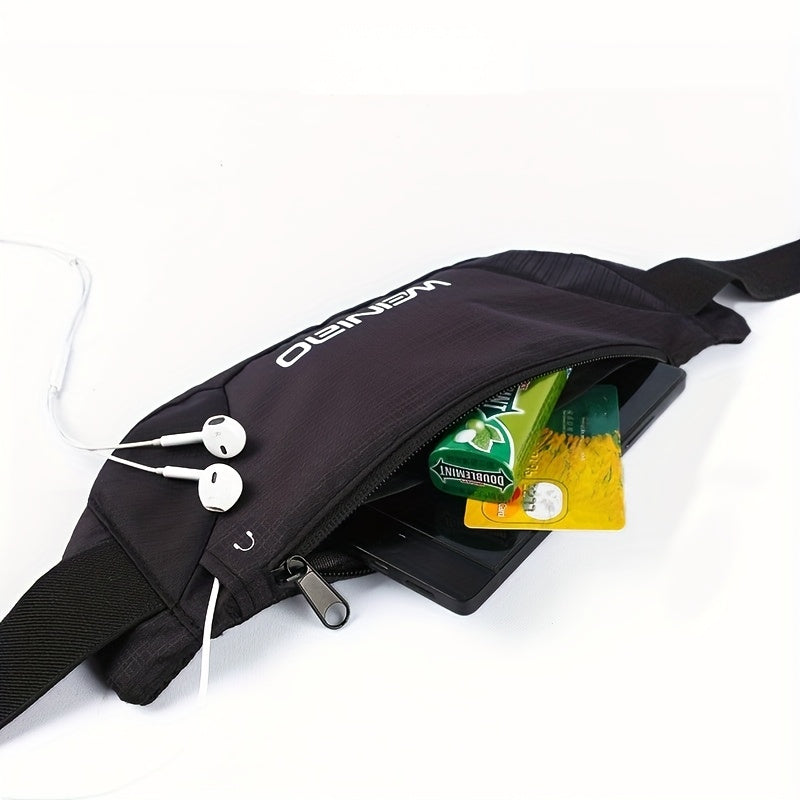 Adjustable Waist Pack with Zipper Closure - Heavy-Duty Outdoor Running, Hiking, Cycling Backpack - Extended Strap (25.59-55.12inch) - Large Capacity Belly Button Bag for Travel, Gym, Everyday Use - Multi-Color Options (Yellow
