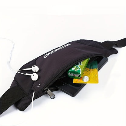 Adjustable Waist Pack with Zipper Closure - Heavy-Duty Outdoor Running, Hiking, Cycling Backpack - Extended Strap (25.59-55.12inch) - Large Capacity Belly Button Bag for Travel, Gym, Everyday Use - Multi-Color Options (Yellow