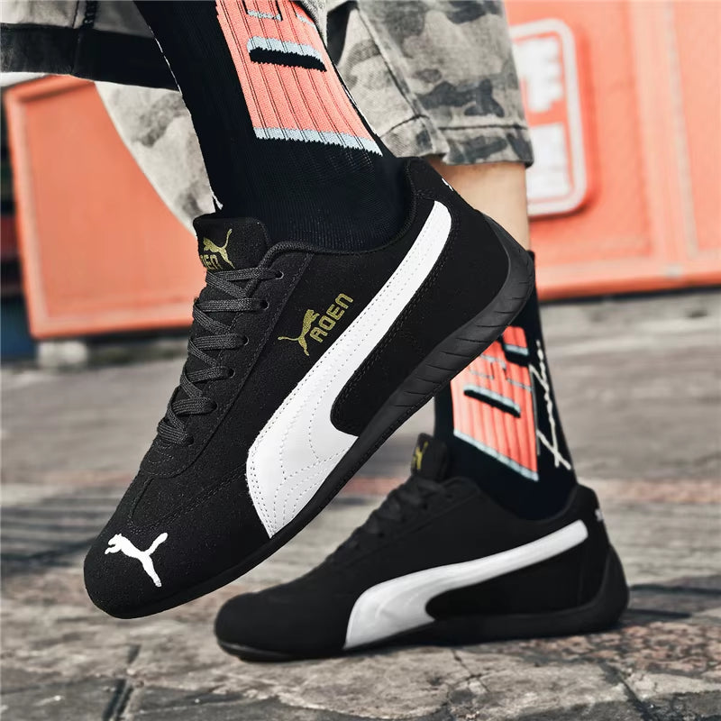 The Genuine Leather Lightweight Soft-Soled Forrest Gump Sneakers Are Fashionable and Versatile Low-Top Sports and Casual Shoes