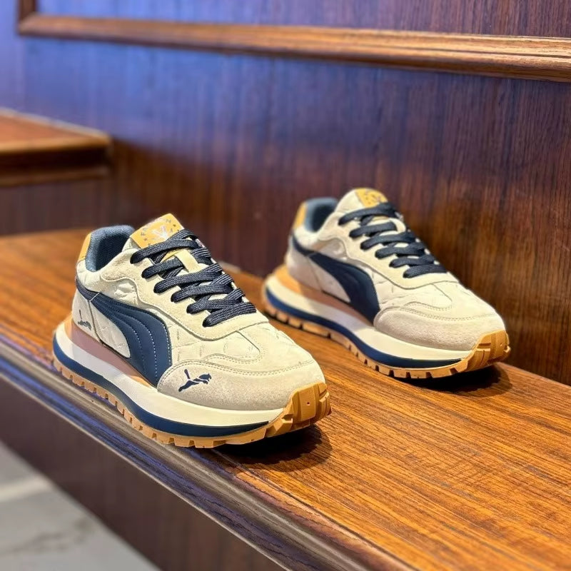 Casual Shoes Men'S Sports Shoes Summer Casual Thick Soled Men'S Shoes Soft and Comfortable Non-Slip Outdoor Fashion Board Shoes