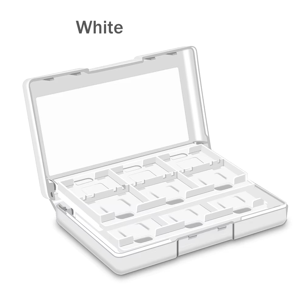 With Logo 24 in 1 Game Card Hard Case for Nintendo Switch Oled Portable Storage Box Ns Lite Protective Cover Travel Accessories