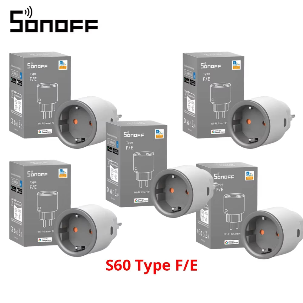 S60 EU  Wifi Socket Smart Wifi Plug with Energy Monitoring Remote Control Timer Voice Control Smart Scene