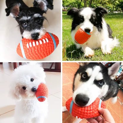 Toys for Small Large Dogs Chihuahua Golden Retriever Natural Latex Dog Balls anti Bite Interactive Dog Chew Toy Pet Squeak Toys