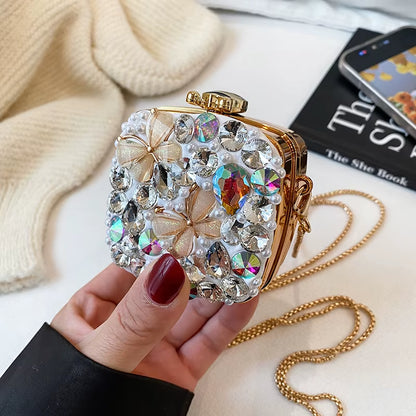 Fashion Mini Bags for Women Luxury Designer Evening Bag Female Wedding Party Bag Ladeis Chains Crossbody Bags Small Shoulder Sac