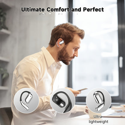 [50 Hours Wireless Sport Headphones] Wireless Headphones with Open Ear Design, Sport Earbuds Featuring Touch Volume Control, Built-In Microphone, And Ear Hooks. They Offer 50 Hours of Playtime And Come with an LED Display Cha