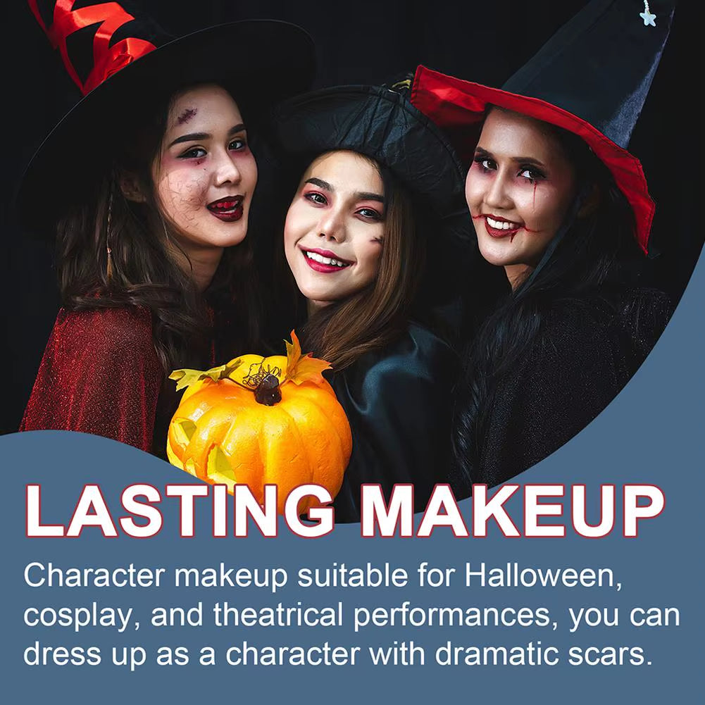 For Costume Parties Makeup Kit Fake Wound Scar Fake Blood Paint Cosmetics Halloween Liquid Realistic Effect Scary Water