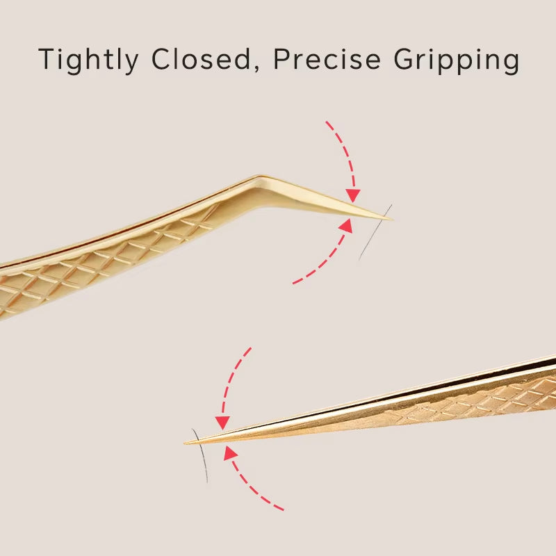 Eyelash Extension Tweezers Makeup Tools from Nagaraku Stainless Steel Non-Magnetic Volume Fakelashes Supplies Accurate