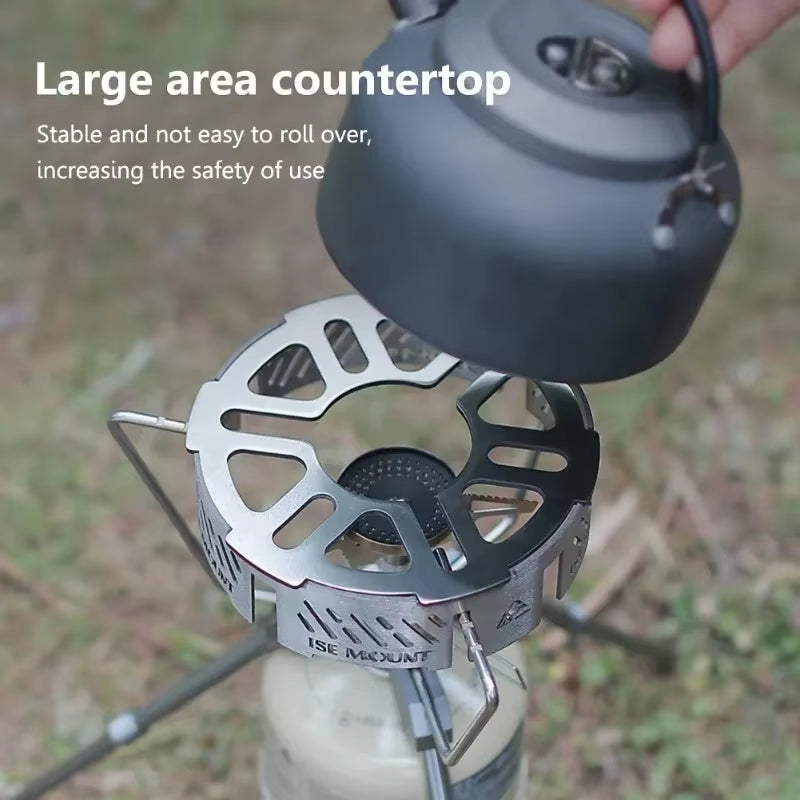 Outdoor Stove Windproof Mini Camping Stove Windproof Circle Picnic Stainless Steel Windproof Board Portable Windproof Cover