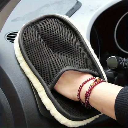 Ultra-Soft Microfiber Car Cleaning Glove, 9.84" x 3.5", Perfect for Auto Detailing & Maintenance Beauty Fashion