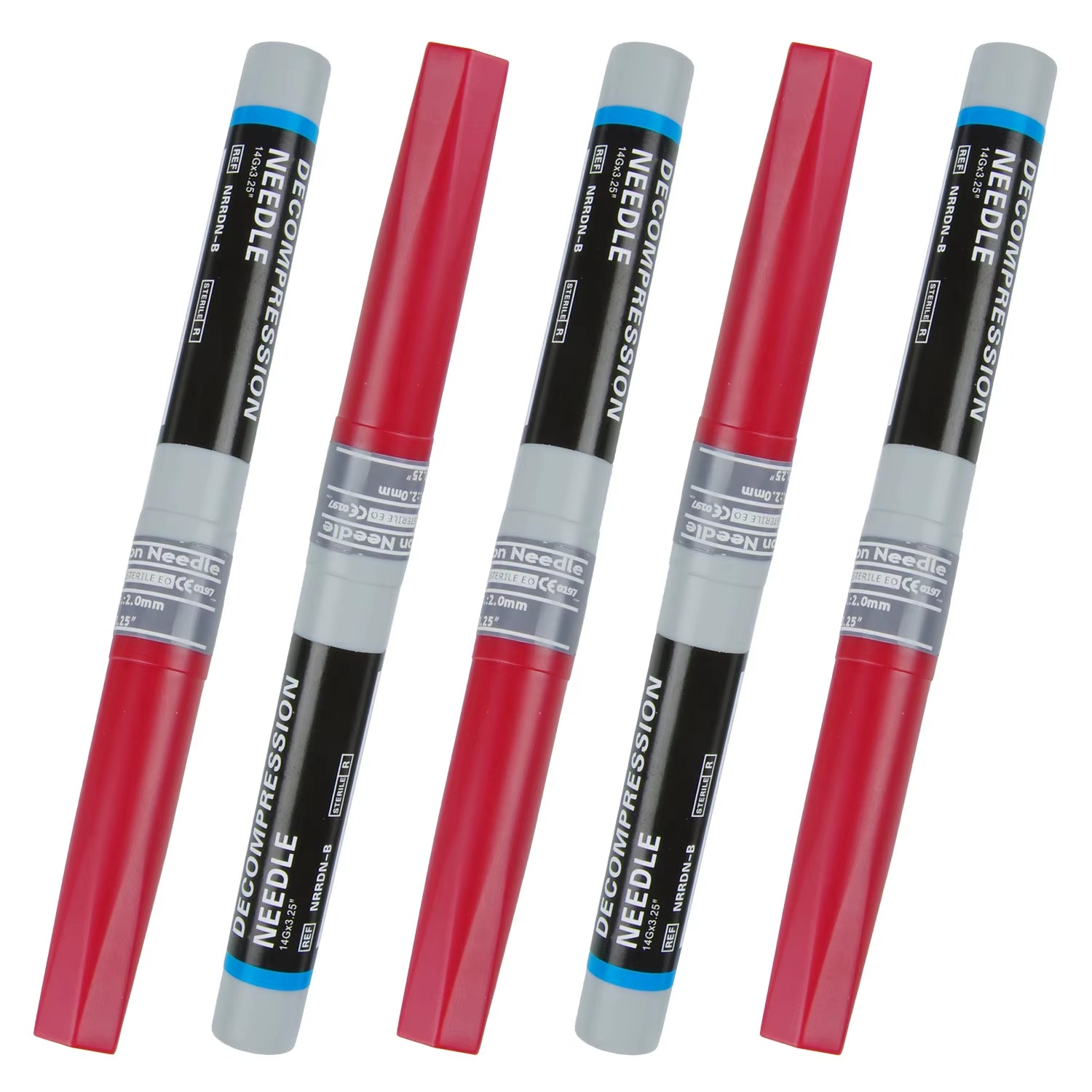 Sanke Rescue Pneumothorax Needle Trauma Medical Ifak Chest Cathether Needlecatheter 50G Needle Decompression Edc First Aid Kit