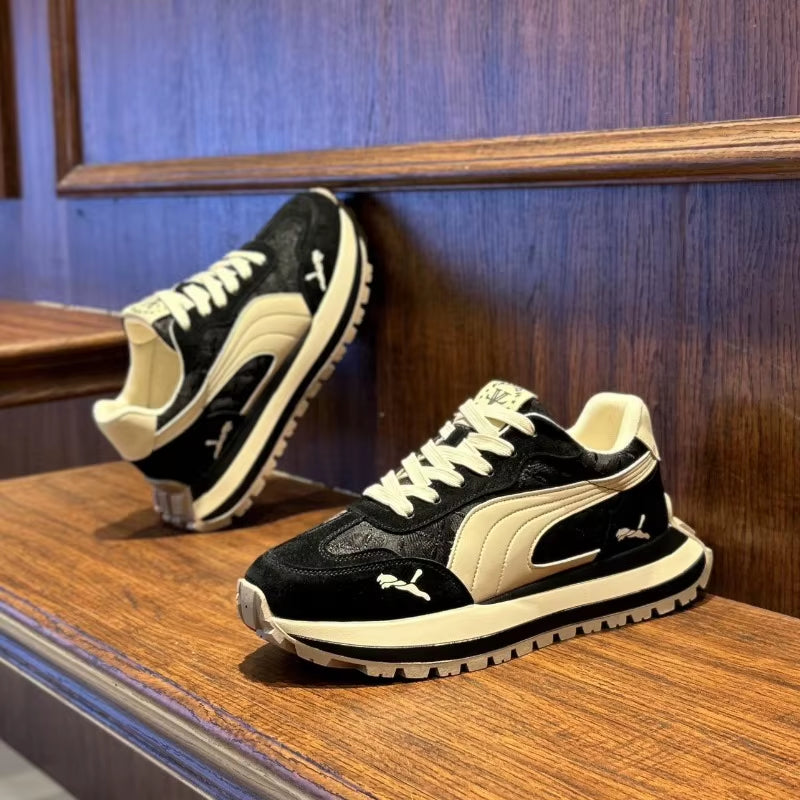 Casual Shoes Men'S Sports Shoes Summer Casual Thick Soled Men'S Shoes Soft and Comfortable Non-Slip Outdoor Fashion Board Shoes