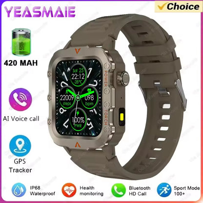 Smartwatch Men Militray Outdoor Sport GPS Fitness Tracker Heart Rate Smart Watch Waterproof New
