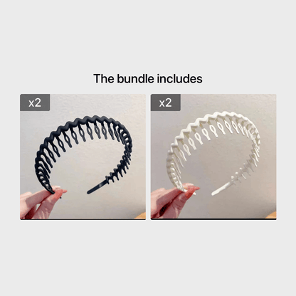 Hair Clip Frosted Color Headband Women's Non-slip Band Teeth Simple Pressure Headband Face Headband Hair Accessories Beauty Fashion