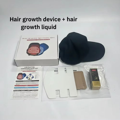 Red Light Hair Growth Cap Infrared Anti-Hair Loss Therapy Device Prevents Hair Loss and Promotes Scalp Blood Circulation
