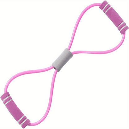 8-shaped Tension Belt With Handles, Elastic Yoga Resistance Band, Chest Expansion Belt For Arm & Leg Stretching, Workout, Yoga, Pilates, Suitable For Beginner Beauty Fashion