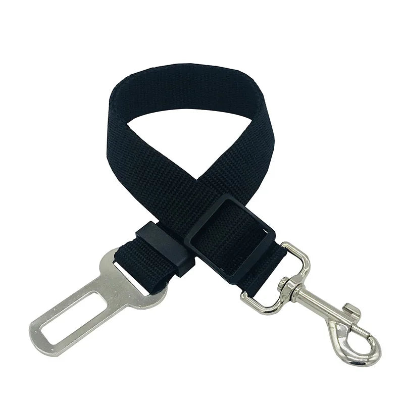 New Dog Car Belt Cat Car Seat Belt Pet Seat Vehicle Dog Harness Lead Clip Safety Lever Traction Dog Collars GXQ05