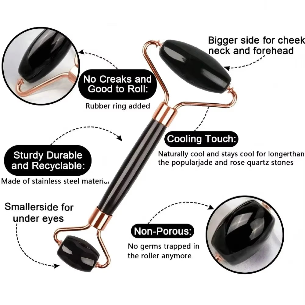 3Pcs Ice Face Roller Gua Sha Board Set Facial Massage Roller Face Massager Face Lifting Contouring Tools Beauty Skin Care Tools