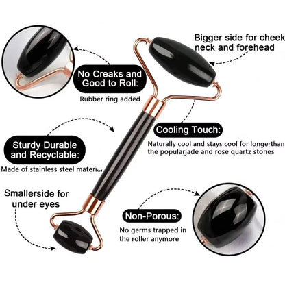 3Pcs Ice Face Roller Gua Sha Board Set Facial Massage Roller Face Massager Face Lifting Contouring Tools Beauty Skin Care Tools