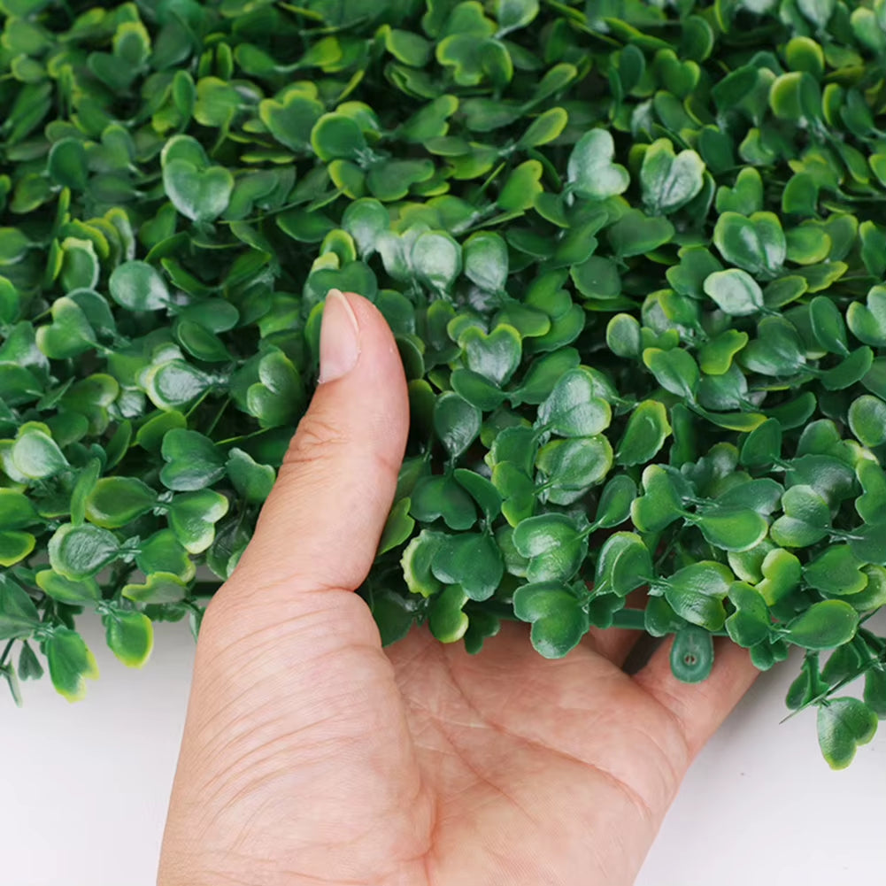 40X60Cm Artificial Plant Walls Foliage Hedge Grass Mat Greenery Panels Fence Home Decor Fake Plants Garden Simulated Lawn