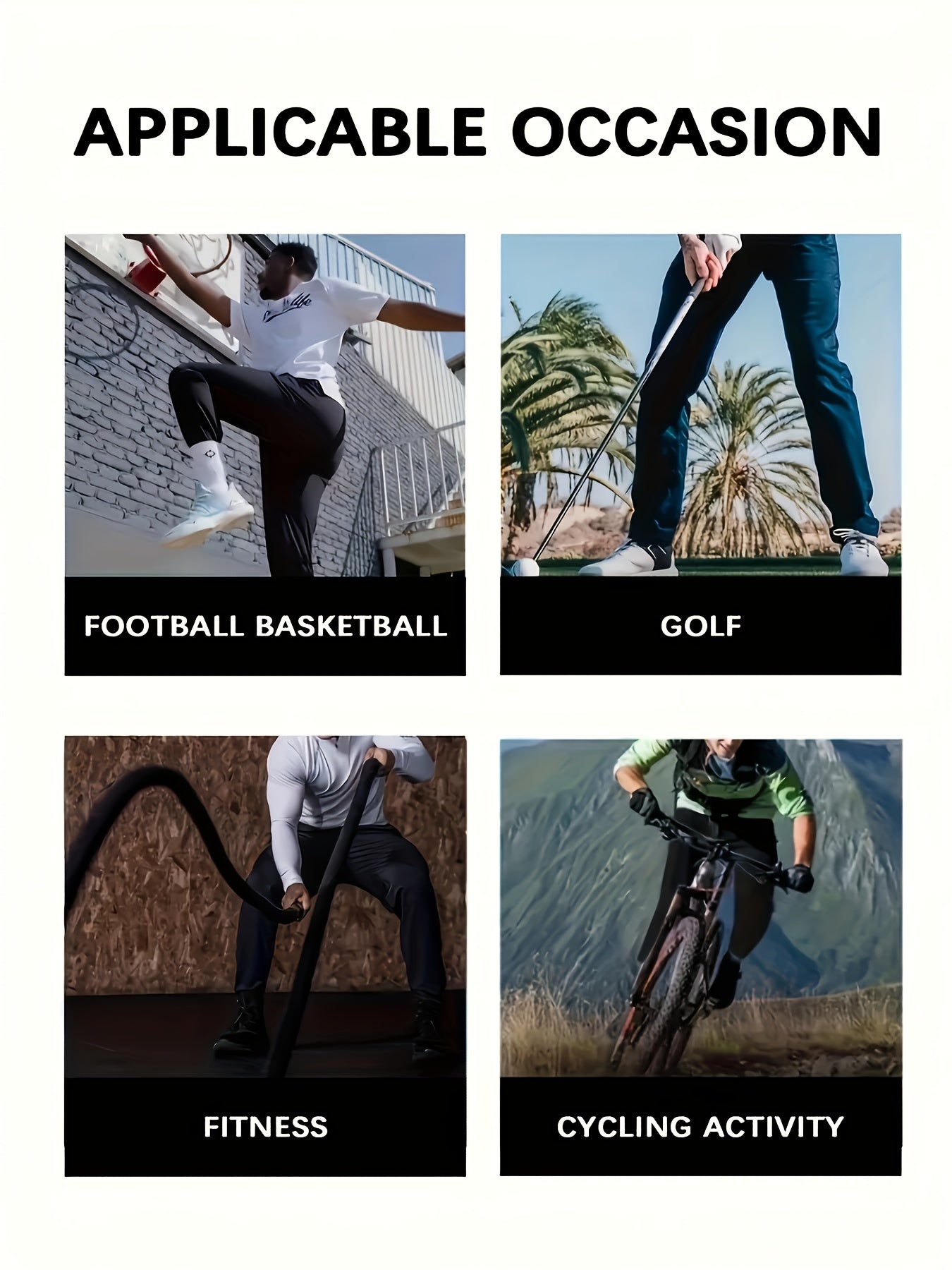 Three Pairs Of Men's Sport Pants. They Can Absorb Moisture And Wick Away Sweat, Keeping You Dry And Breathable. with Zipper Details, These Are Thin And Quick-drying Outdoor Pants, Which Are Perfect for Outdoor Sports And Home