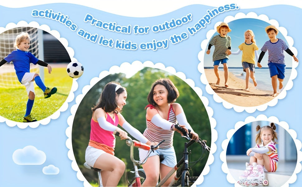 [6pairs Cooling Arm Sleeves Compression] 3pairs/6pairs Arm Sleeves for Kids Arm Sleeves for Boys Girls Sun Protection Cooling Sleeves Youth Sport compression Sleeves Beauty World Shop