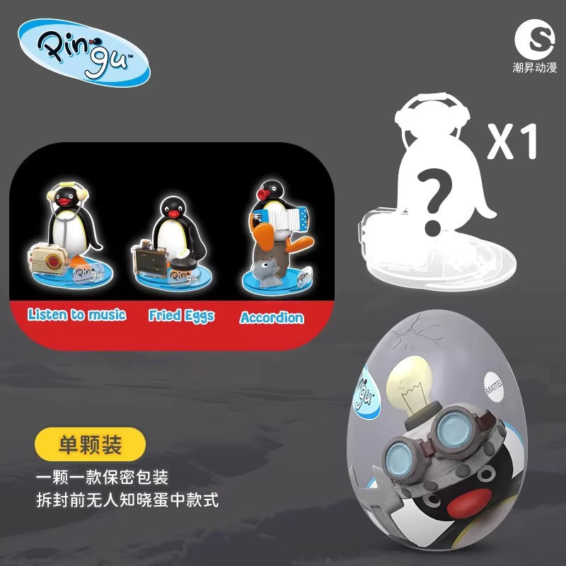 Anime Pingu Gashapon Blind Box Cute Surprise Mystery Boxes Figures Model Toys Cartoon Kawaii Desktop Decor Accessories Kid Gift