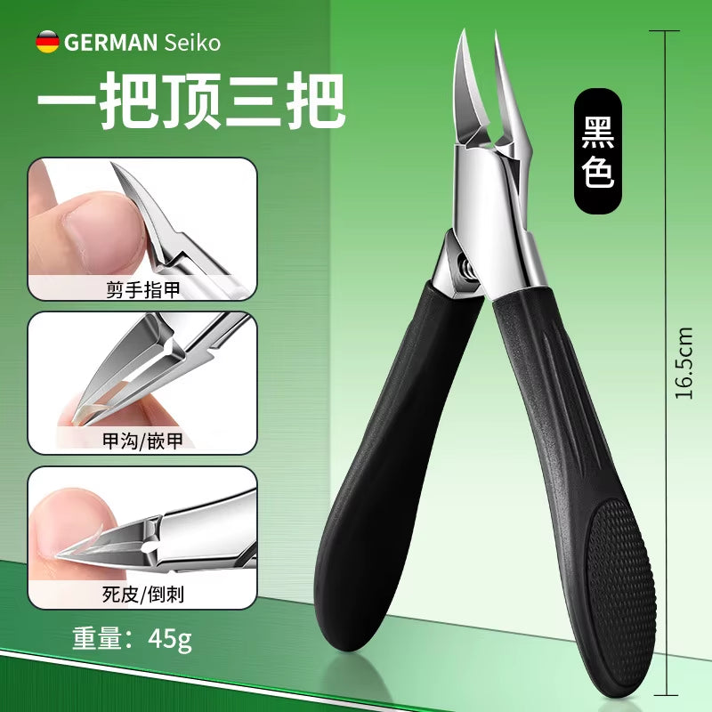Professional Multi-Functional Labor-Saving Nail Clippers, Precision Tip Scissors for Ingrown Toenails, Thick/Hard Toenails