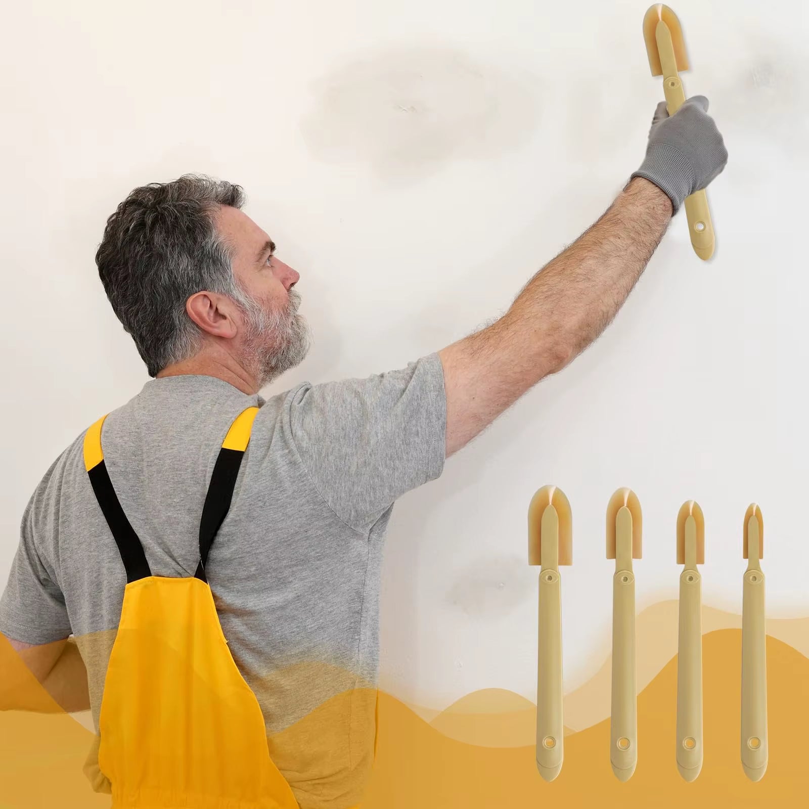8Pcs Sealant Finishing Tools Rubber Caulk Caulking Silicone Sealant Finishing Tool Extended Length Rubber Spatula Caulking Tool