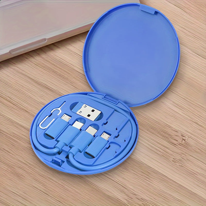 Multi USB Charging Adapter Cable Kit, USB C Conversion Set USB A & Type C to Male Micro/Type C, Data Transfer, Card Storage, Tray Eject Pin, Phone Holder Beauty Fashion