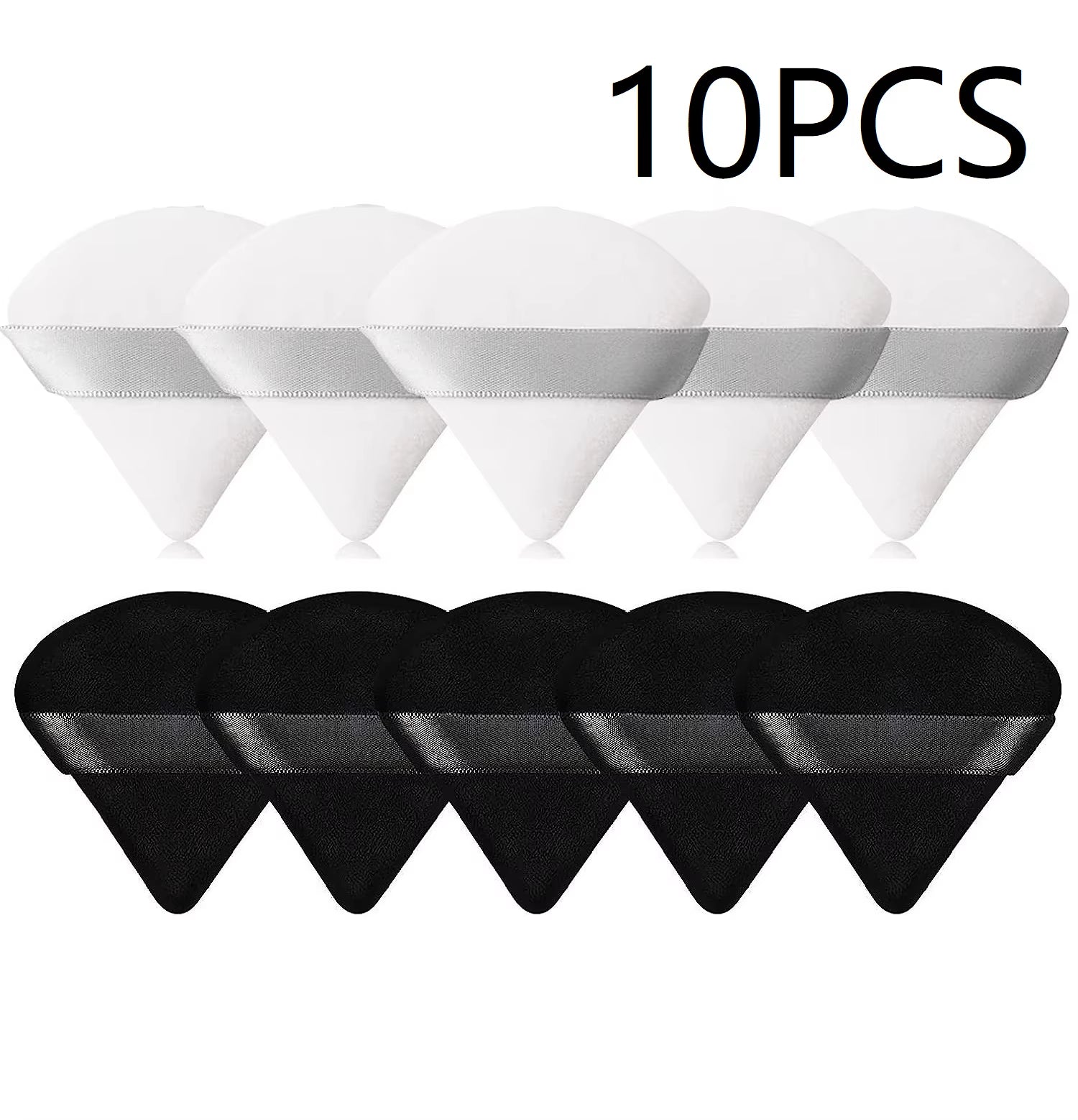 10PCS Puff Triangle Makeup Beauty Sponge Puff Triangle for Powder Makeup Blender Finger Puff Make up Accessories Cosmetics PF03