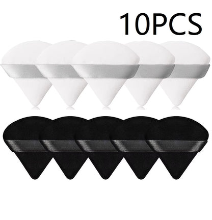 10PCS Puff Triangle Makeup Beauty Sponge Puff Triangle for Powder Makeup Blender Finger Puff Make up Accessories Cosmetics PF03