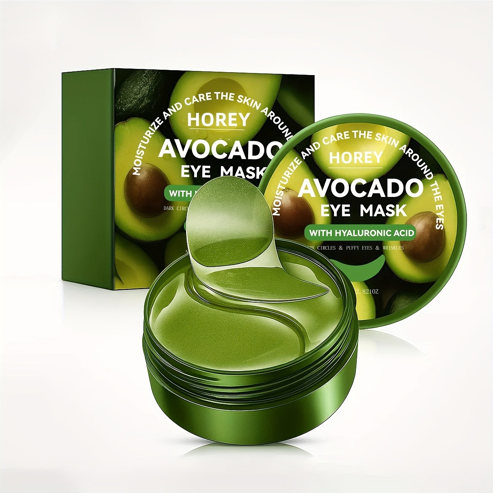 60pcs Avocado And Collagen Eye Mask, Hydrates And Moisturizes The Eye Area, Refines And Firms The Eye Area, Gives The Eye Area a Radiant Glow, Say Goodbye to Dryness And Dullness, Eye Care, Collagen Eye Mask, Moisturizing Eye Beauty World Shop