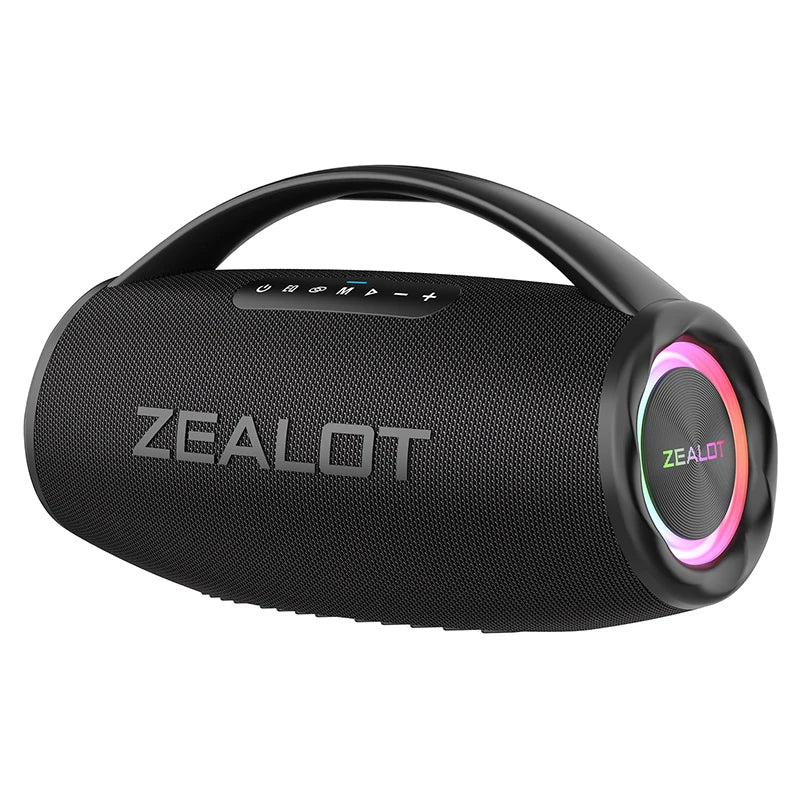 -S97 80W Bluetooth Speaker Powerful Wireless Speaker with Portable Handle, for Party, Camping,Rgb Colorful Light