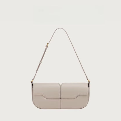 2025 French Luxury and Fashionable One Shoulder Underarm Handbag, Cowhide Commuting Handbag, Casual and Simple French Stick Bag