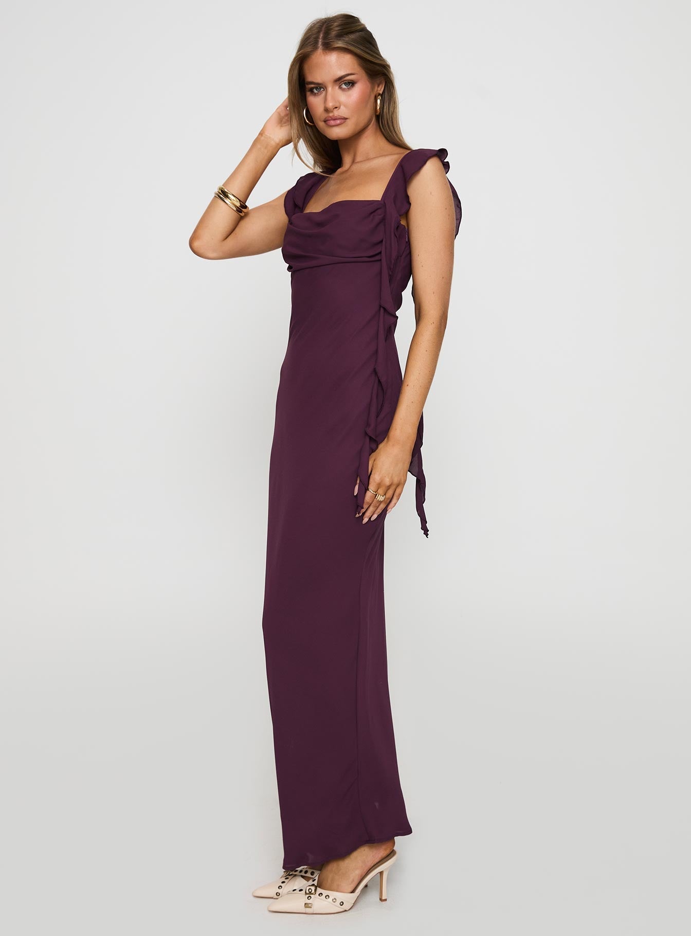 Lanai Maxi Dress Plum Princess Polly