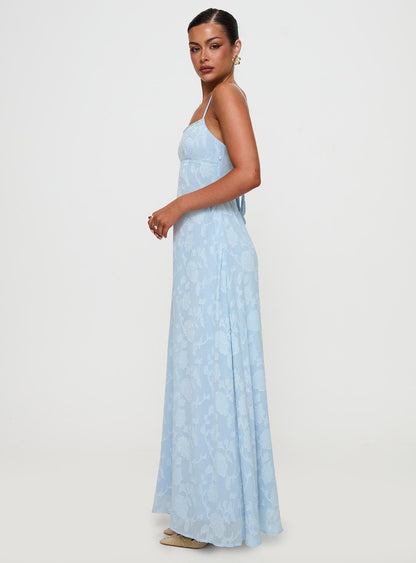 South Of France Maxi Dress Blue Princess Polly