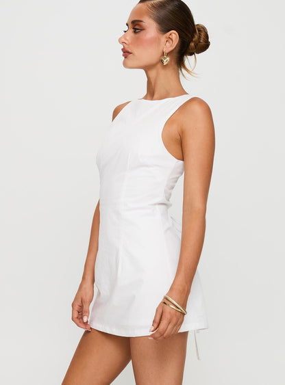 Yumiko Romper White Princess Polly